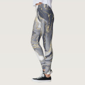 Leggings Marbled Gray, White and Gold (Gauche)