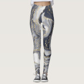 Leggings Marbled Gray, White and Gold (Devant)