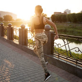 Leggings marbre Abstrait