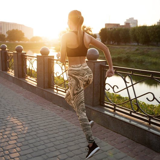 Leggings marbre Abstrait