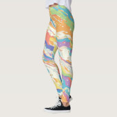 Leggings Marbre Abstrait coloré (Gauche)