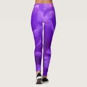 Leggings Marbre Abstrait violet motif floral (Dos)