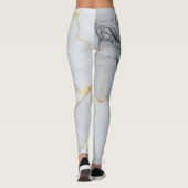 Leggings Marbre blanc et or (Dos)