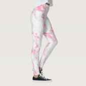 Leggings Marbre blanc rose (Droite)