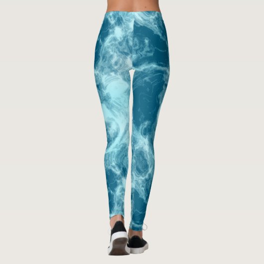 Leggings Marbre bleu (Dos)