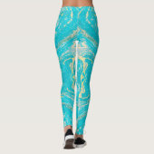 Leggings Marbre bleu (Dos)