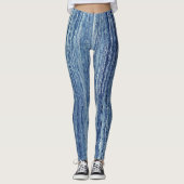Leggings Marbre bleu (Devant)