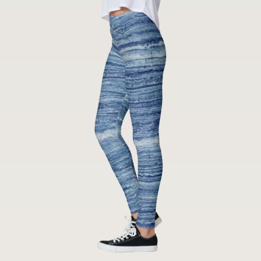 Leggings Marbre bleu (Gauche)