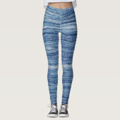 Leggings Marbre bleu (Devant)