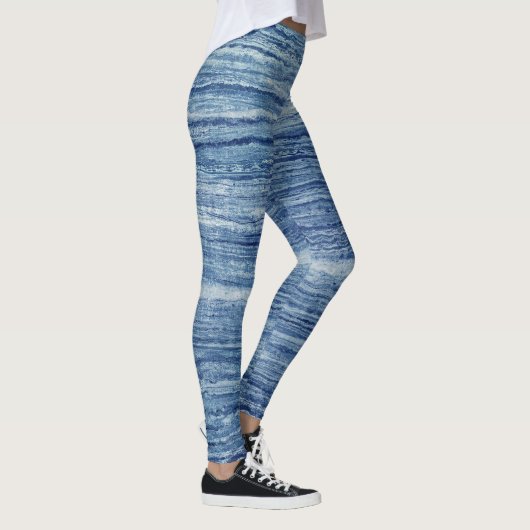 Leggings Marbre bleu (Droite)