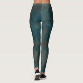 Leggings Marbre bleu Abstrait (Dos)