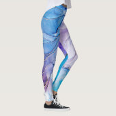 Leggings Marbré bleu et violet (Droite)