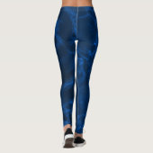 Leggings Marbre bleu-foncé (Dos)