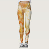 Leggings Marbre Brown et beige (Devant)