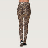 Leggings Marbre Brown Et Blanc (Dos)
