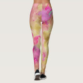 Leggings Marbre d'aquarelle abstraite Whimsical (Dos)