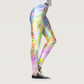 Leggings Marbre d'arc-en-ciel (Droite)