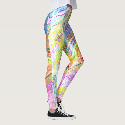 Leggings Marbre d'arc-en-ciel (Droite)