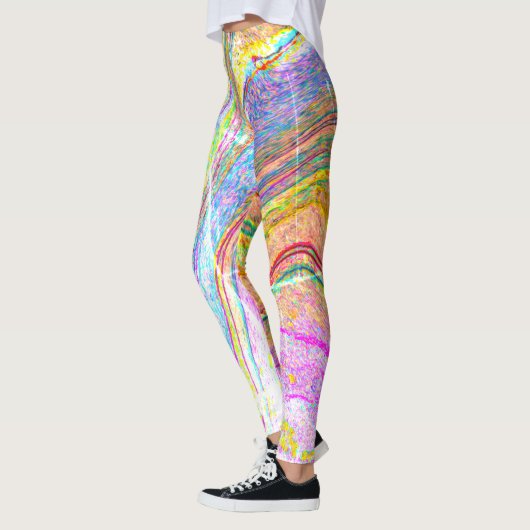 Leggings Marbre d'arc-en-ciel (Gauche)
