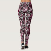 Leggings Marbre de Bourgogne Abstrait (Dos)
