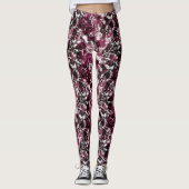 Leggings Marbre de Bourgogne Abstrait (Devant)