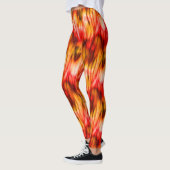 Leggings Marbre de feu Abstrait (Gauche)