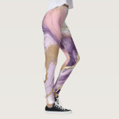 Leggings Marbre de luxe, parties scintillant, rose, violet (Droite)