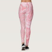 Leggings Marbre de Parties scintillant rose corail brillant (Dos)