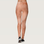 Leggings Marbre de pêche Abstrait (Dos)