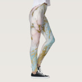 Leggings MARBRE D'OR PASTEL LÉGINGS ACTIFS Abstraits (Droite)