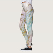Leggings MARBRE D'OR PASTEL LÉGINGS ACTIFS Abstraits (Gauche)