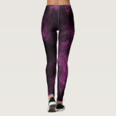 Leggings Marbre fumé rose foncé (Dos)