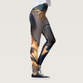 Leggings Marbre Liquide Or de Minuit (Droite)