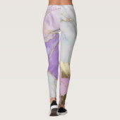 Leggings Marbre Luxe Lavande & Or (Dos)