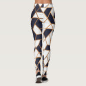 Leggings Marbre mosaïque Abstraite (Dos)
