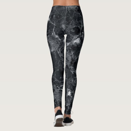 Leggings Marbre noir (Dos)