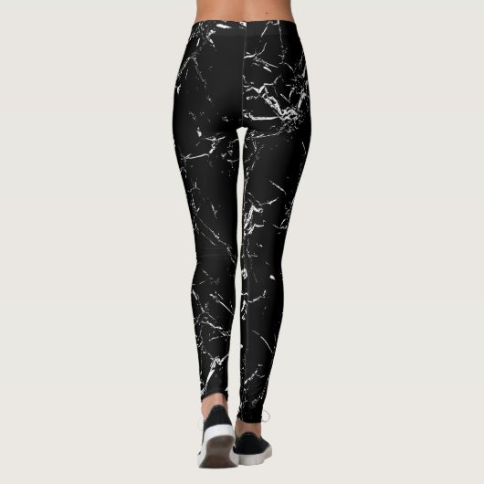Leggings Marbre noir (Dos)