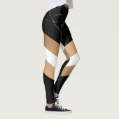 Leggings Marbre noir élégant (Droite)