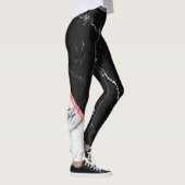 Leggings Marbre noir et blanc (Droite)