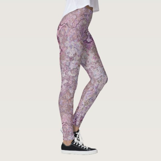 Leggings Marbre pourpre (Droite)