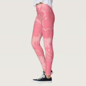 Leggings Marbre rose Abstrait (Gauche)