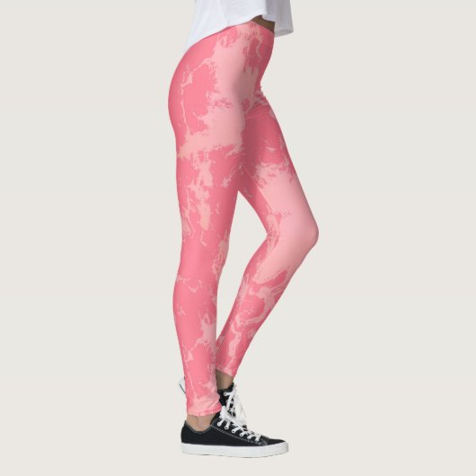 Leggings Marbre rose Abstrait (Droite)