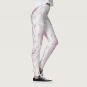 Leggings Marbre rose et blanc doux (Droite)