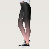 Leggings Marbre rose et noir (Gauche)