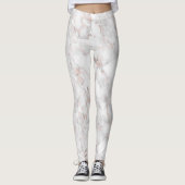 Leggings Marbre Rose-or de luxe Faux (Devant)