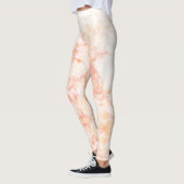 Leggings Marbre rose or rose élégant (Gauche)