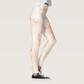 Leggings Marbre rose or rose élégant (Droite)