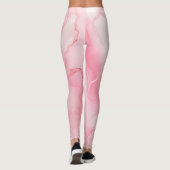 Leggings Marbré rose pâle (Dos)