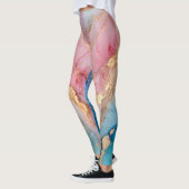 Leggings Marbre rose Parties scintillant brillant (Gauche)