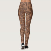 Leggings Marbre rouille Abstrait (Dos)